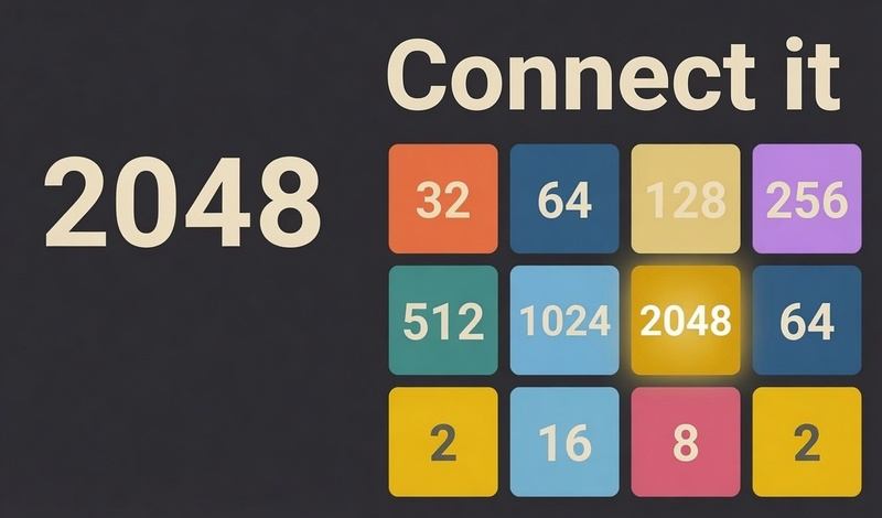2048 Connect it game cover