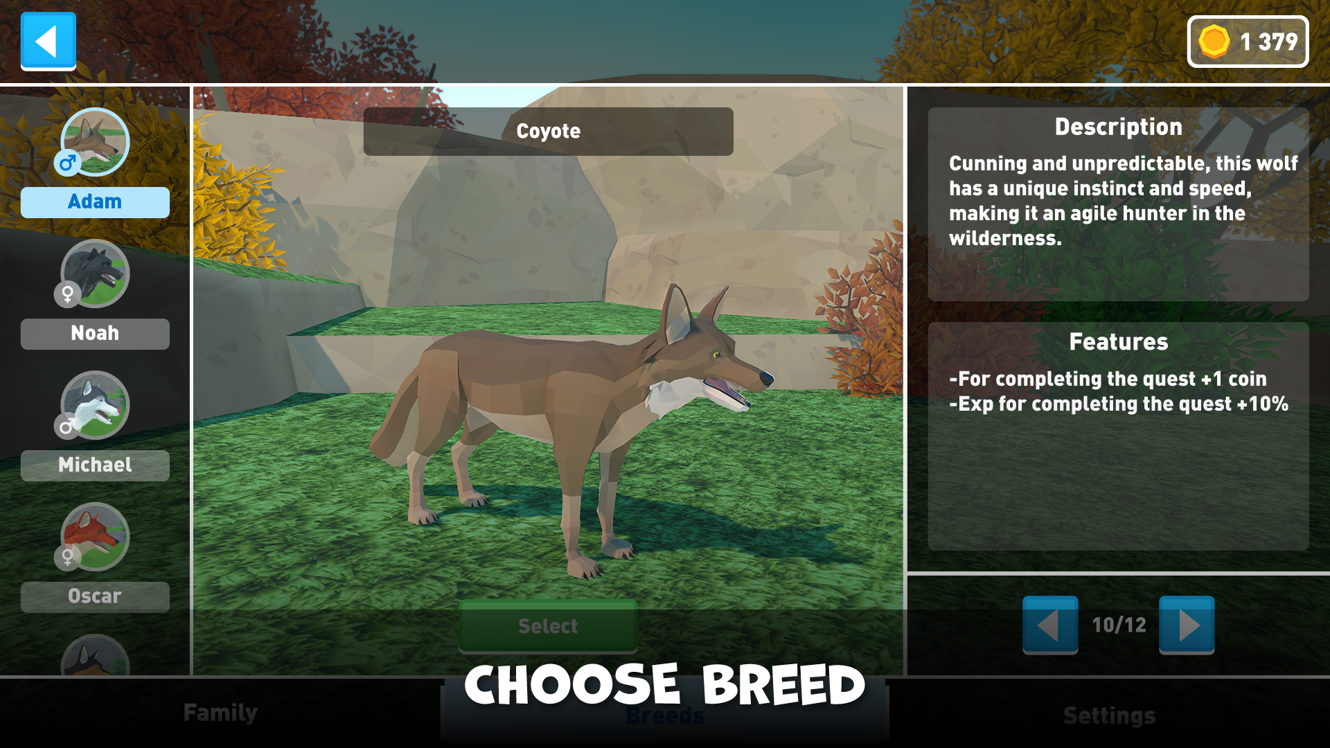 Wolf Family Simulator screenshot