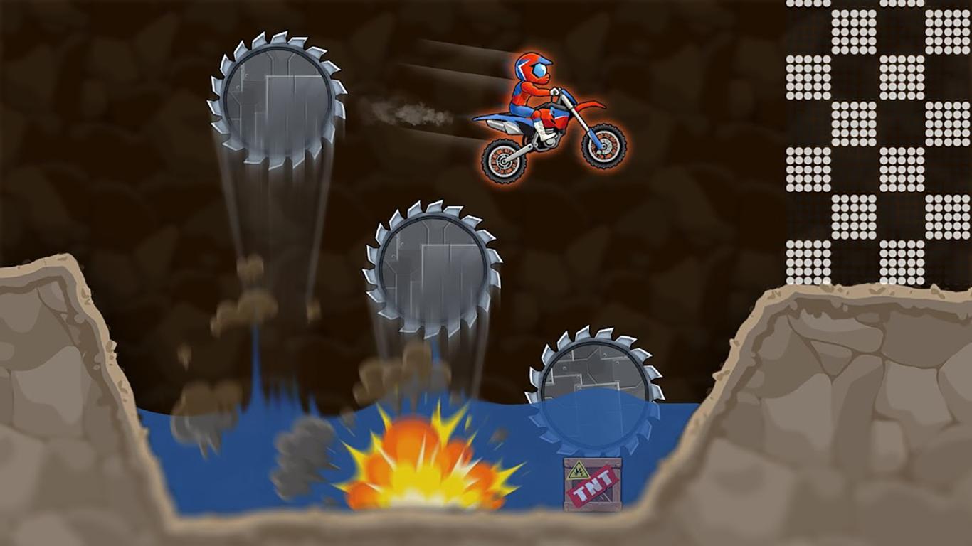 Moto x3m Spooky Land screenshot