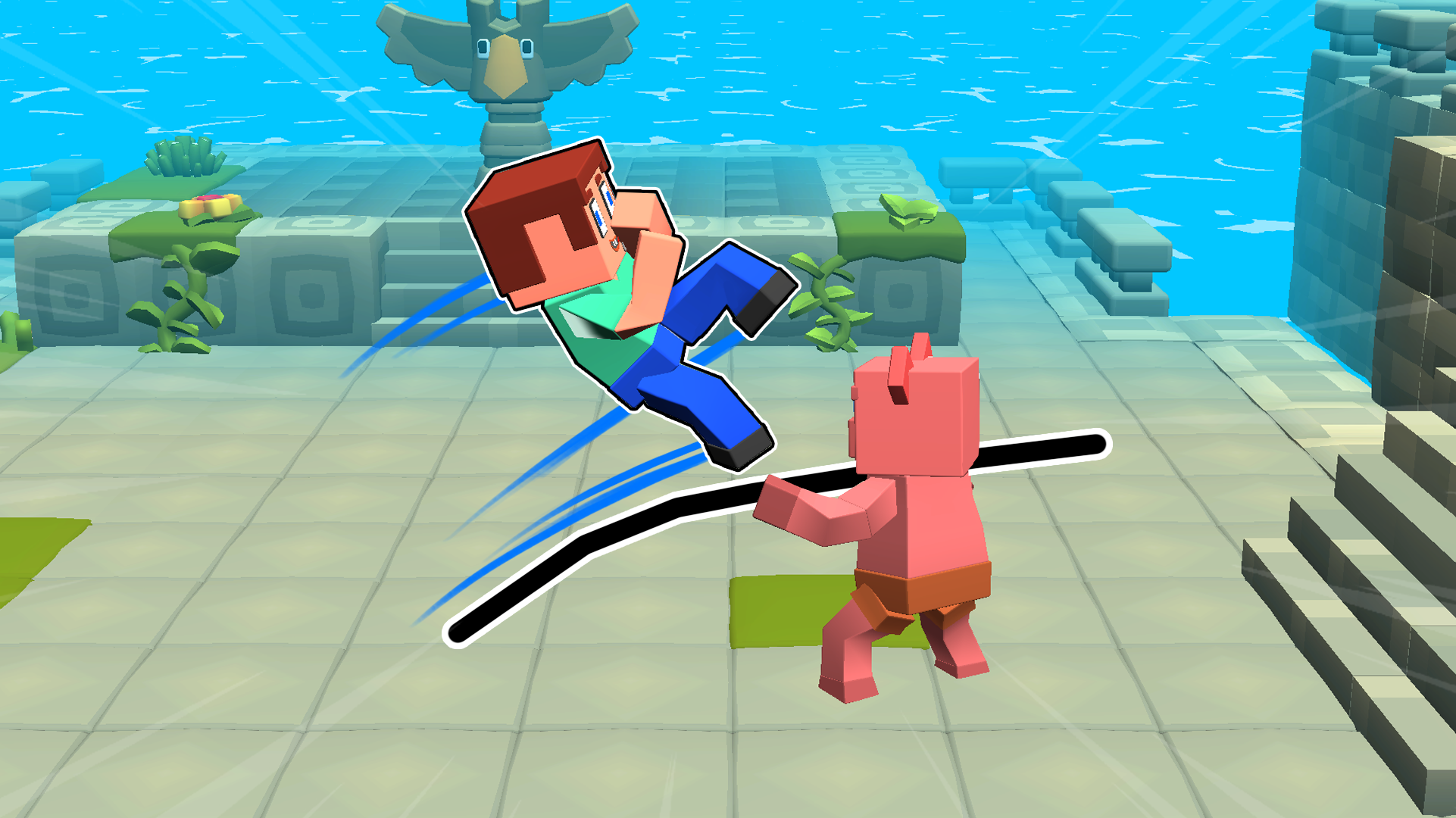Block World Combat! Draw Noob's Super Punch! screenshot