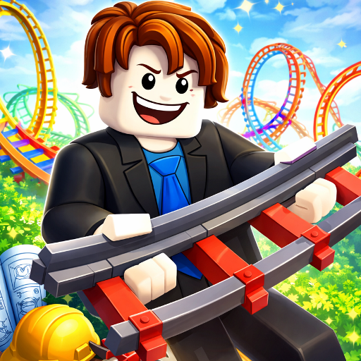 Obby: Build a 3D amusement park! +1 per second icon