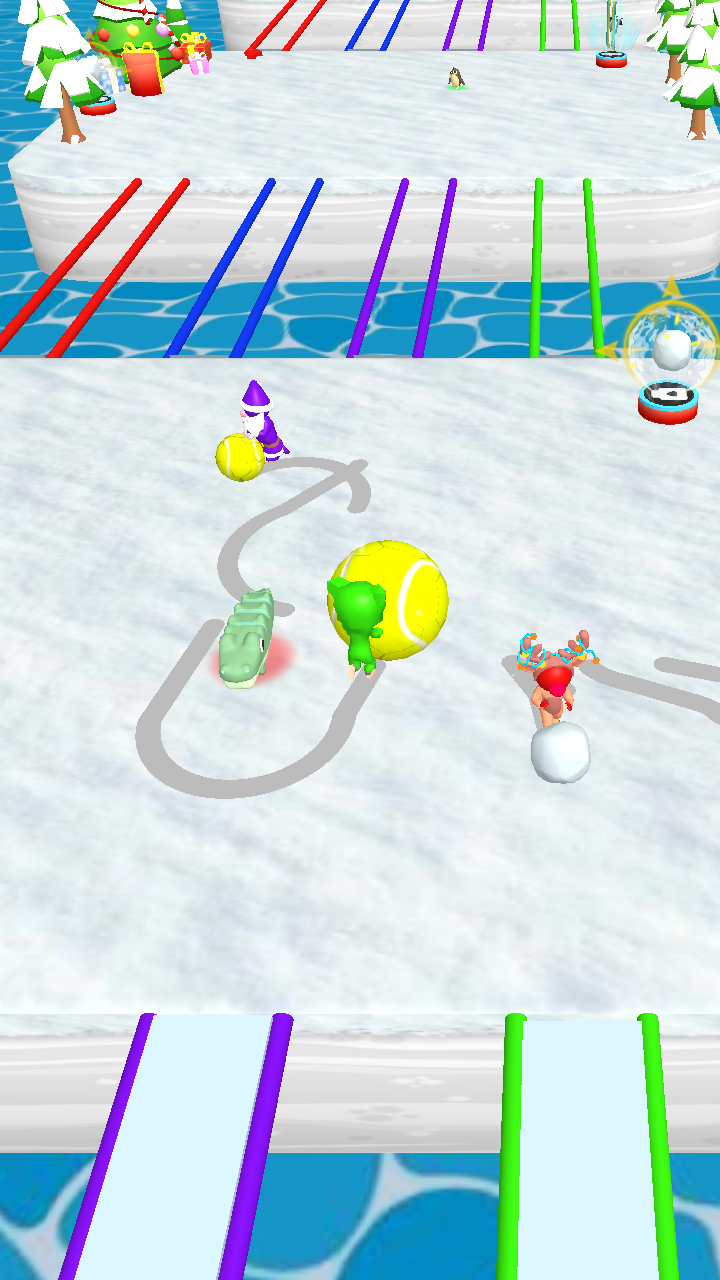 Snowball Bridge Rush 3D screenshot 4