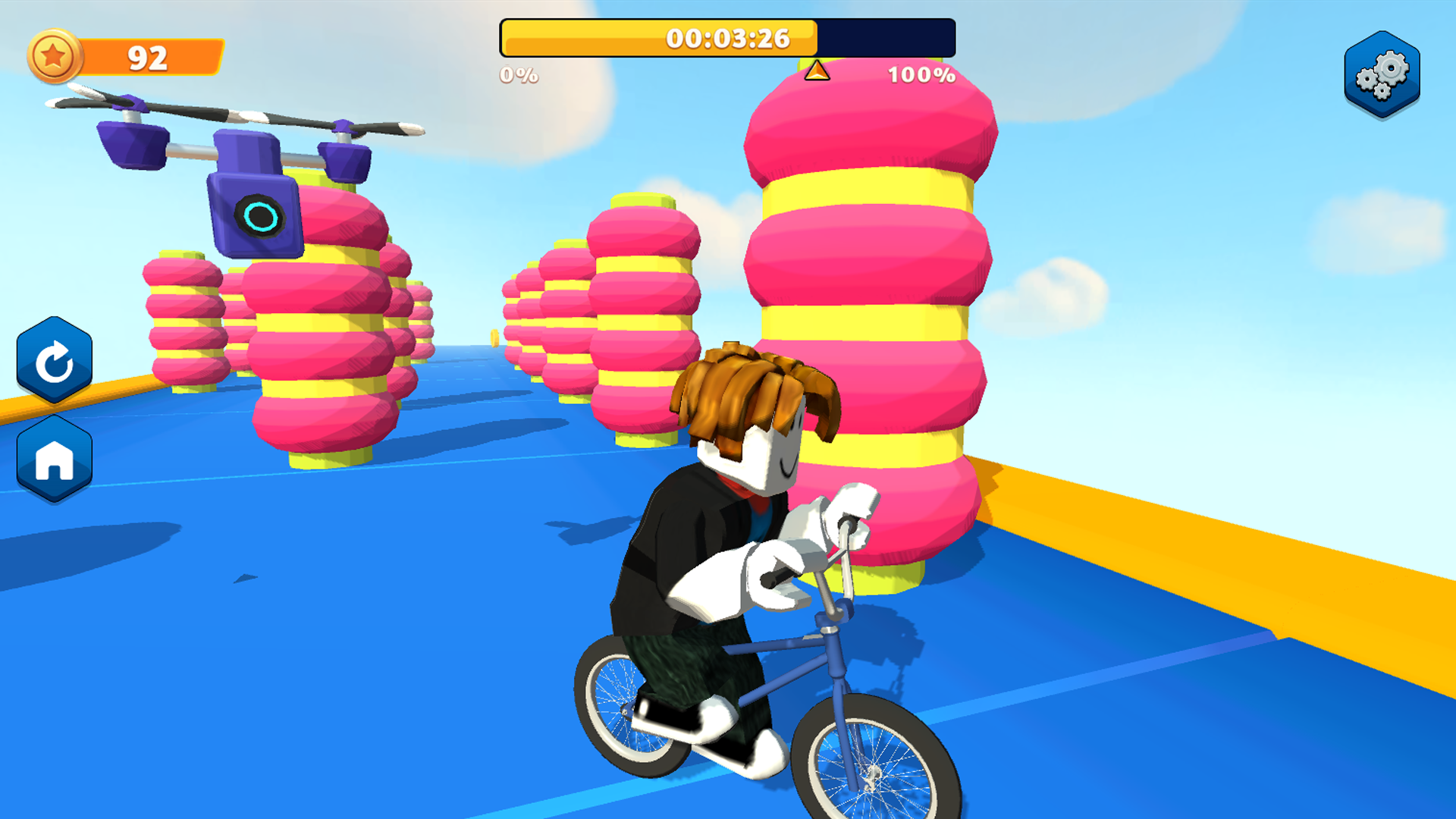 Obby Rides the Bike screenshot