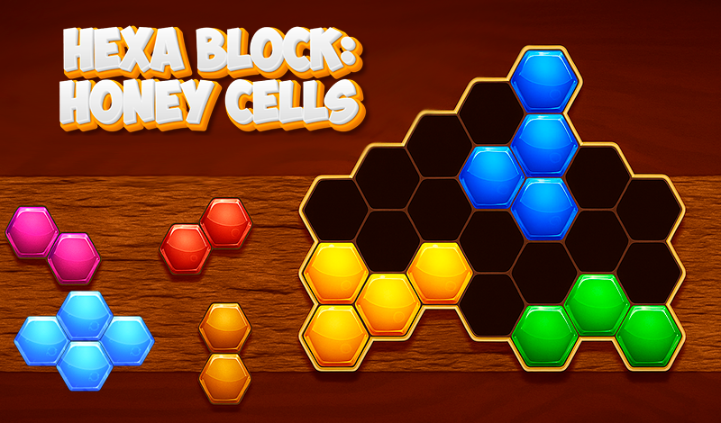 Hexa Block: Honey Cells game cover