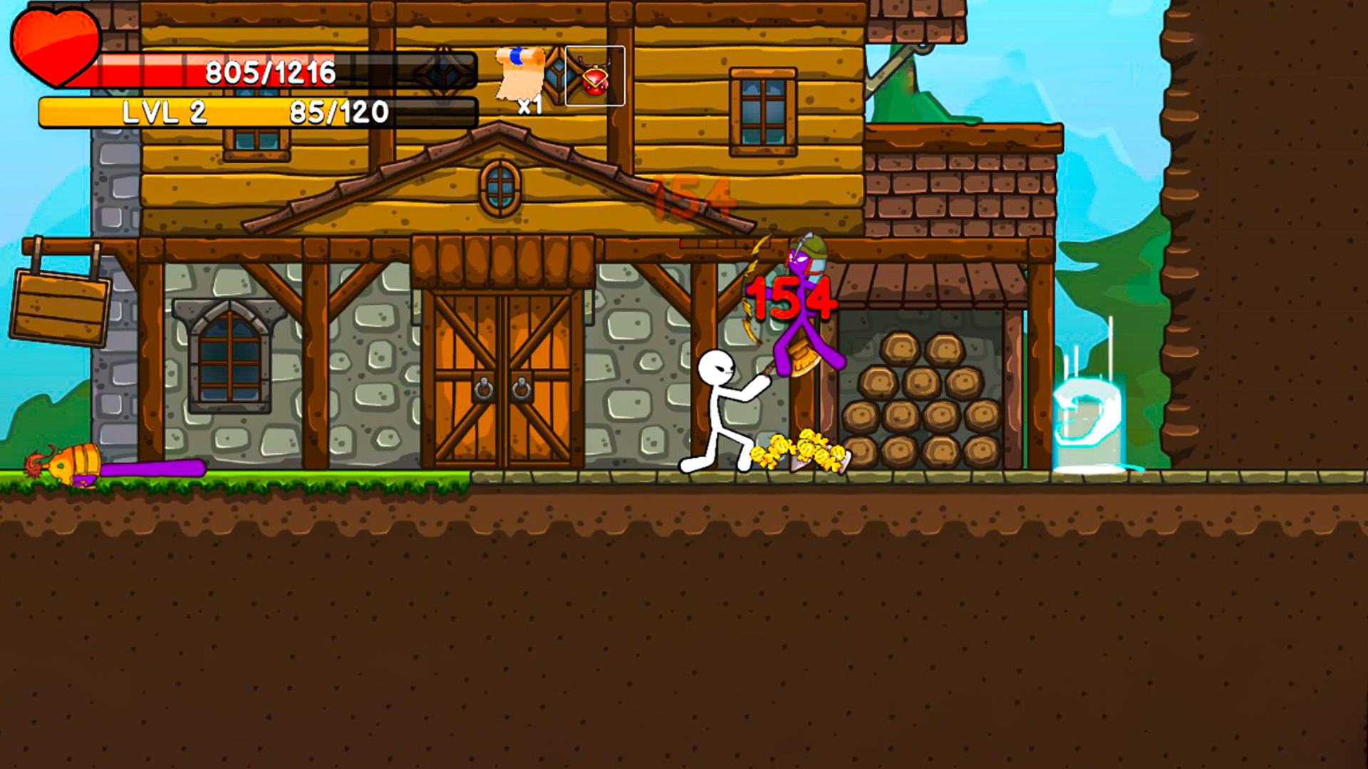 Stickman Archero Fight: stick shadow fight war screenshot