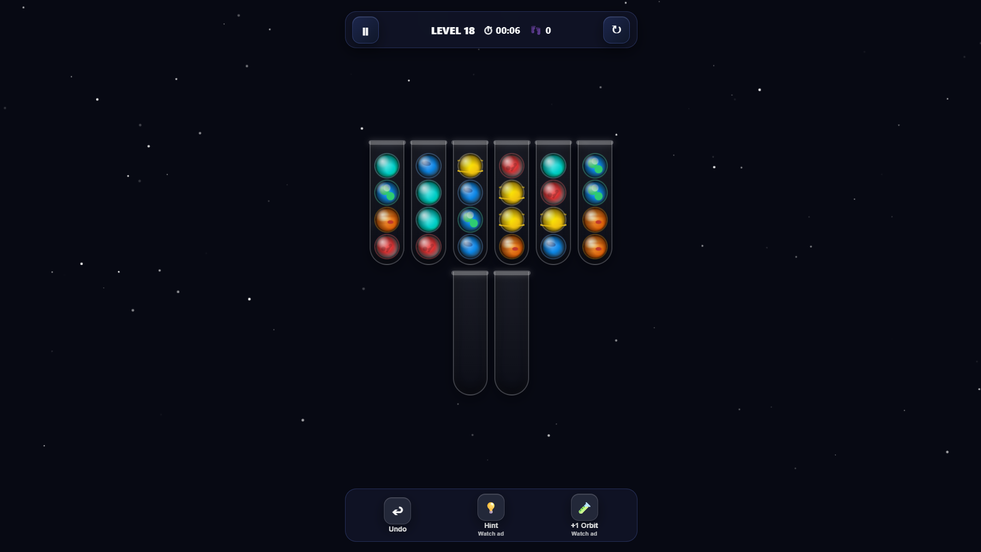 Sorting Planets Space Puzzle — screenshot 2