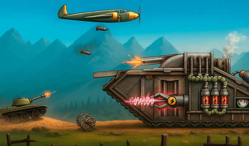 Tank Fury: Boss Battle 2D game cover