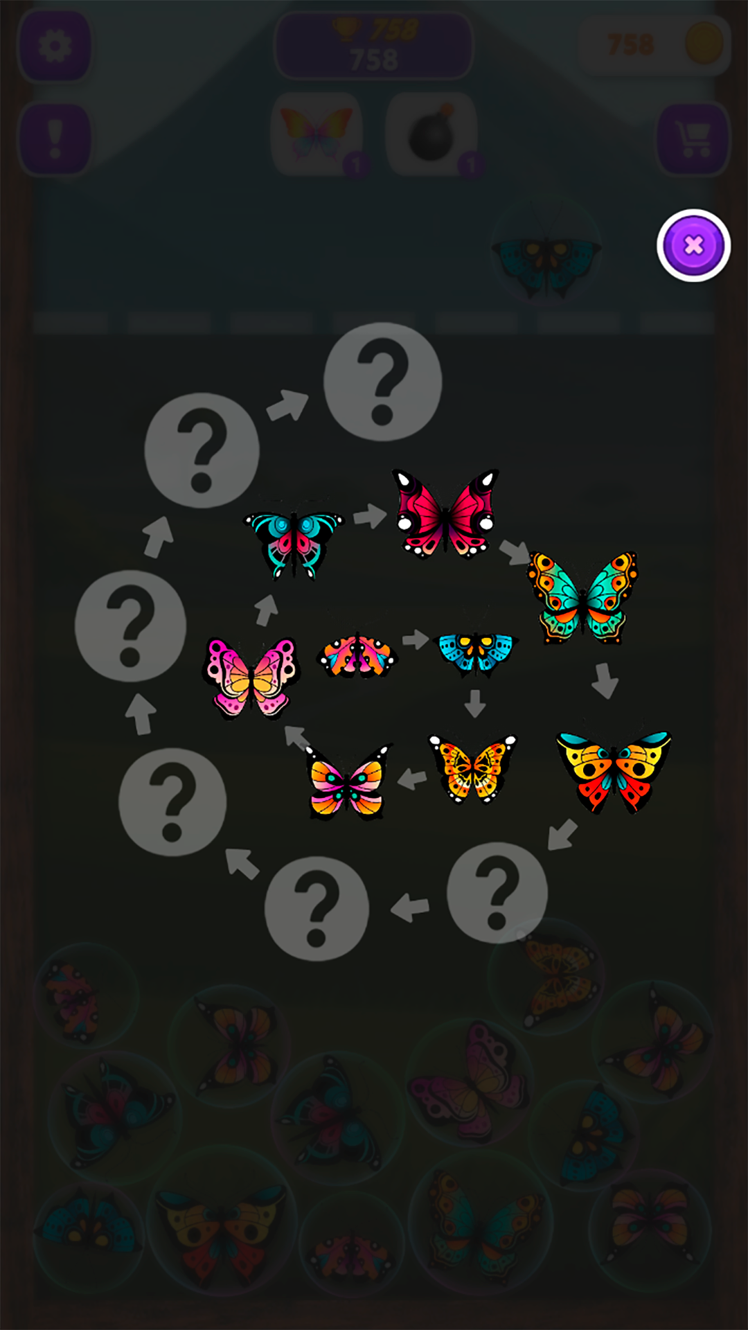 Merge the butterflies: Find your butterfly! screenshot 8
