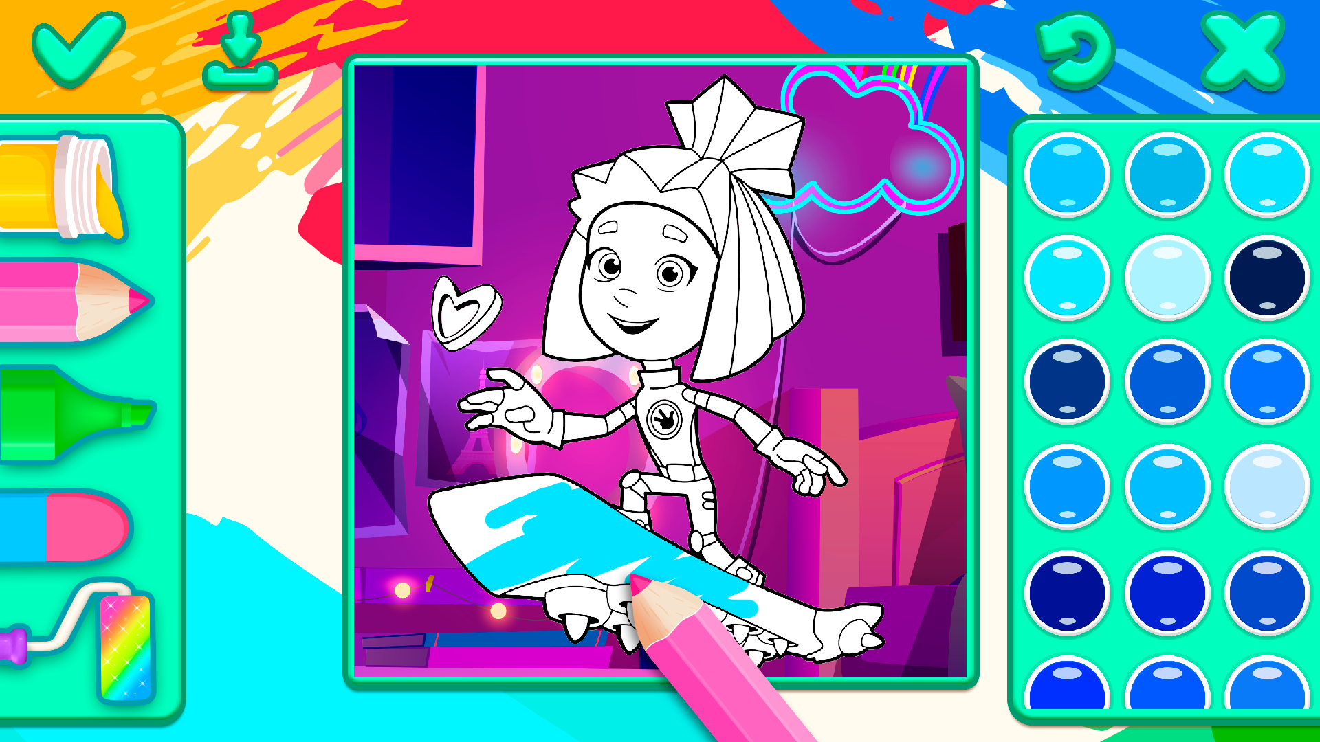 Раскраски для детей: Мультики — screenshot 2