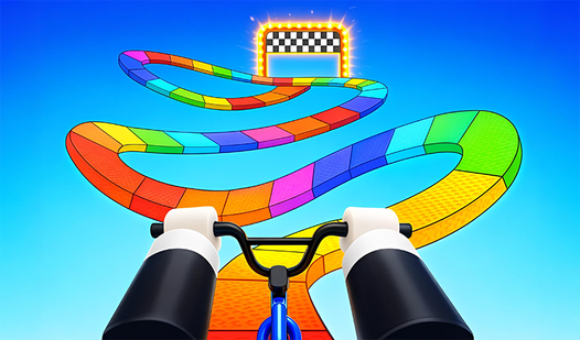 Обби, но Ты на Велосипеде