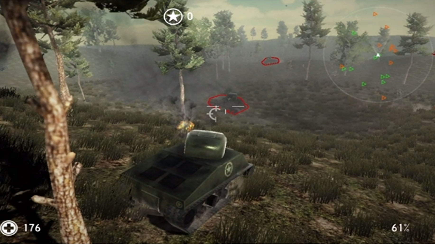 Realistic Tank War 3D screenshot
