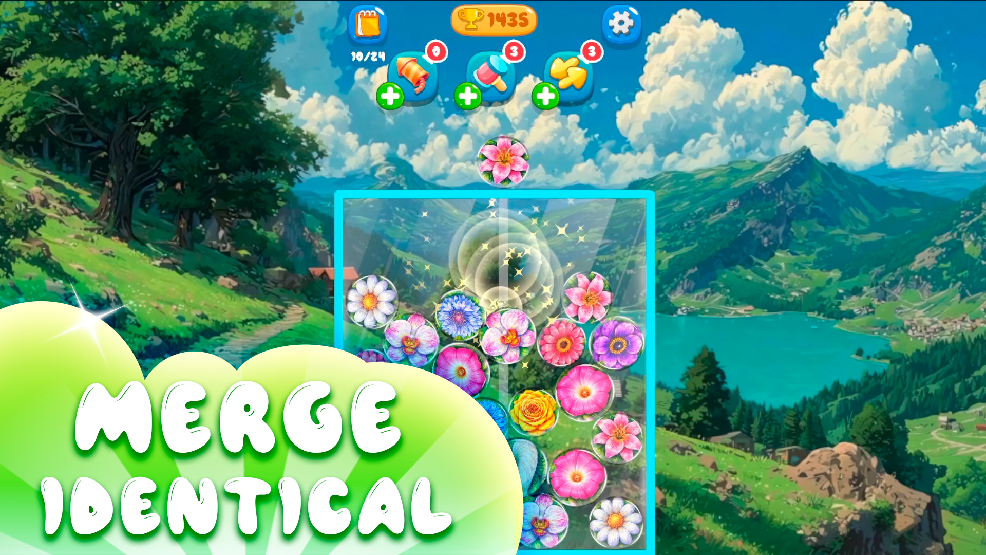 Merge Flowers: Collect Sunflower! — screenshot 1