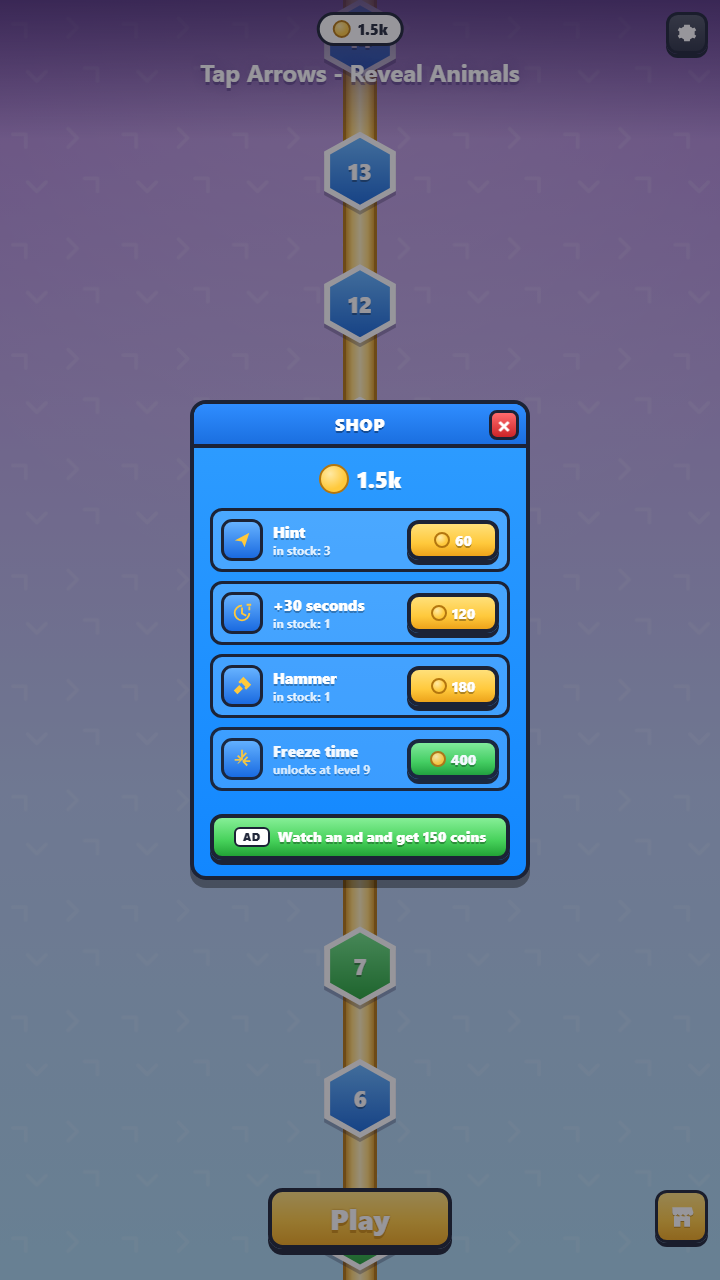 Tap Arrows - Reveal Animals screenshot 6