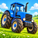 Blue Tractor Goes with a Song