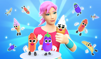 Tasty Runner of Food Squad: Feed the Girl 3D