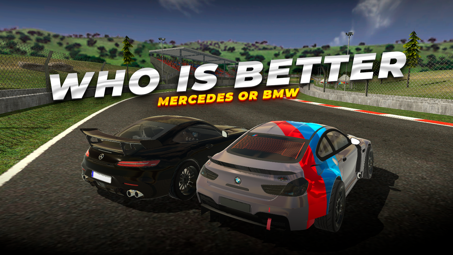 Two-Player Racing: BMW vs Mercedes Drift screenshot