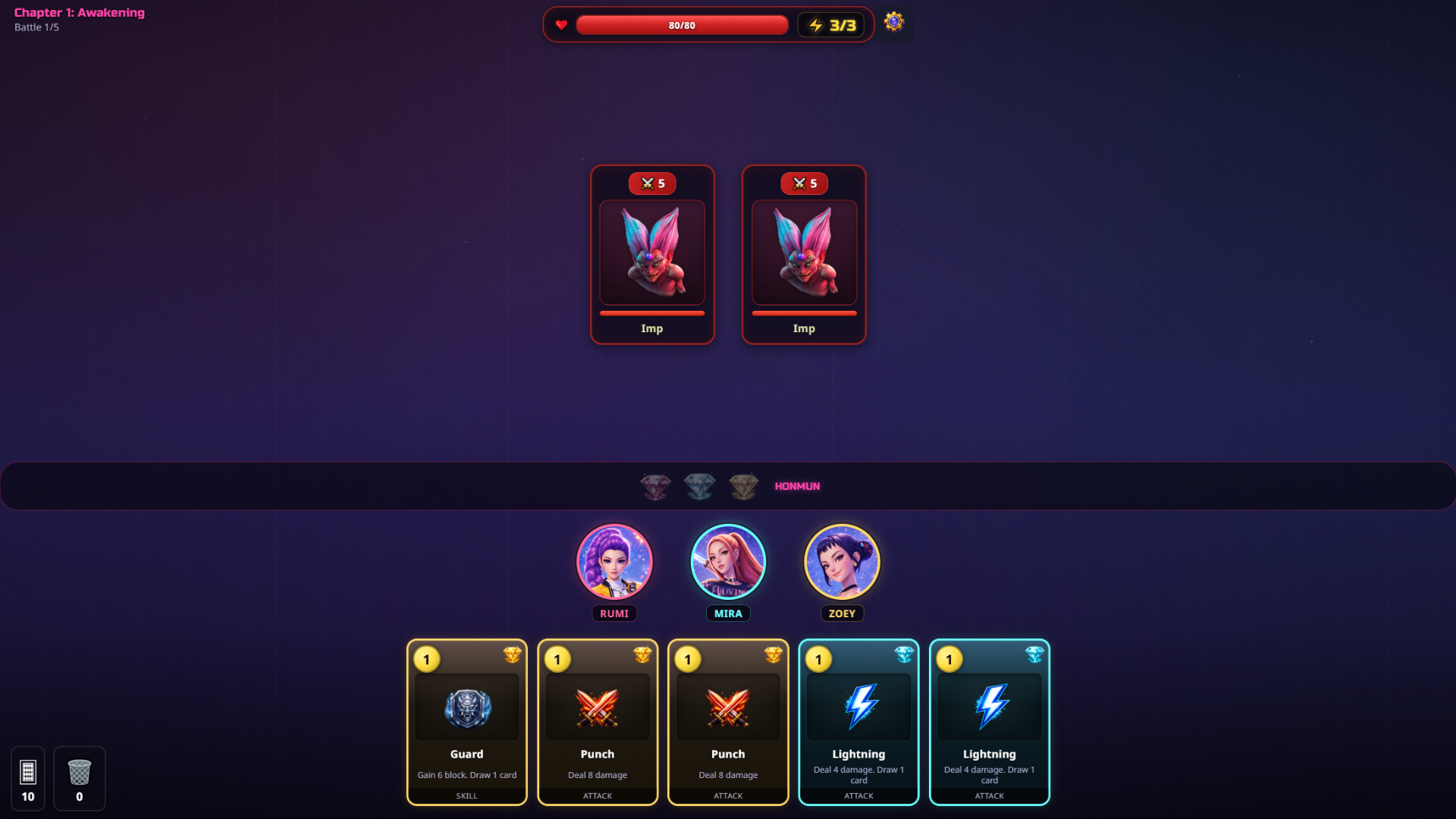 Demon Hunters: Card Battle — screenshot 1