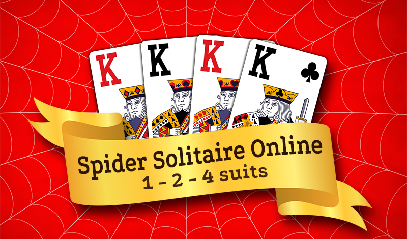 Spider Solitaire Online 1 - 2 - 4 suits game cover