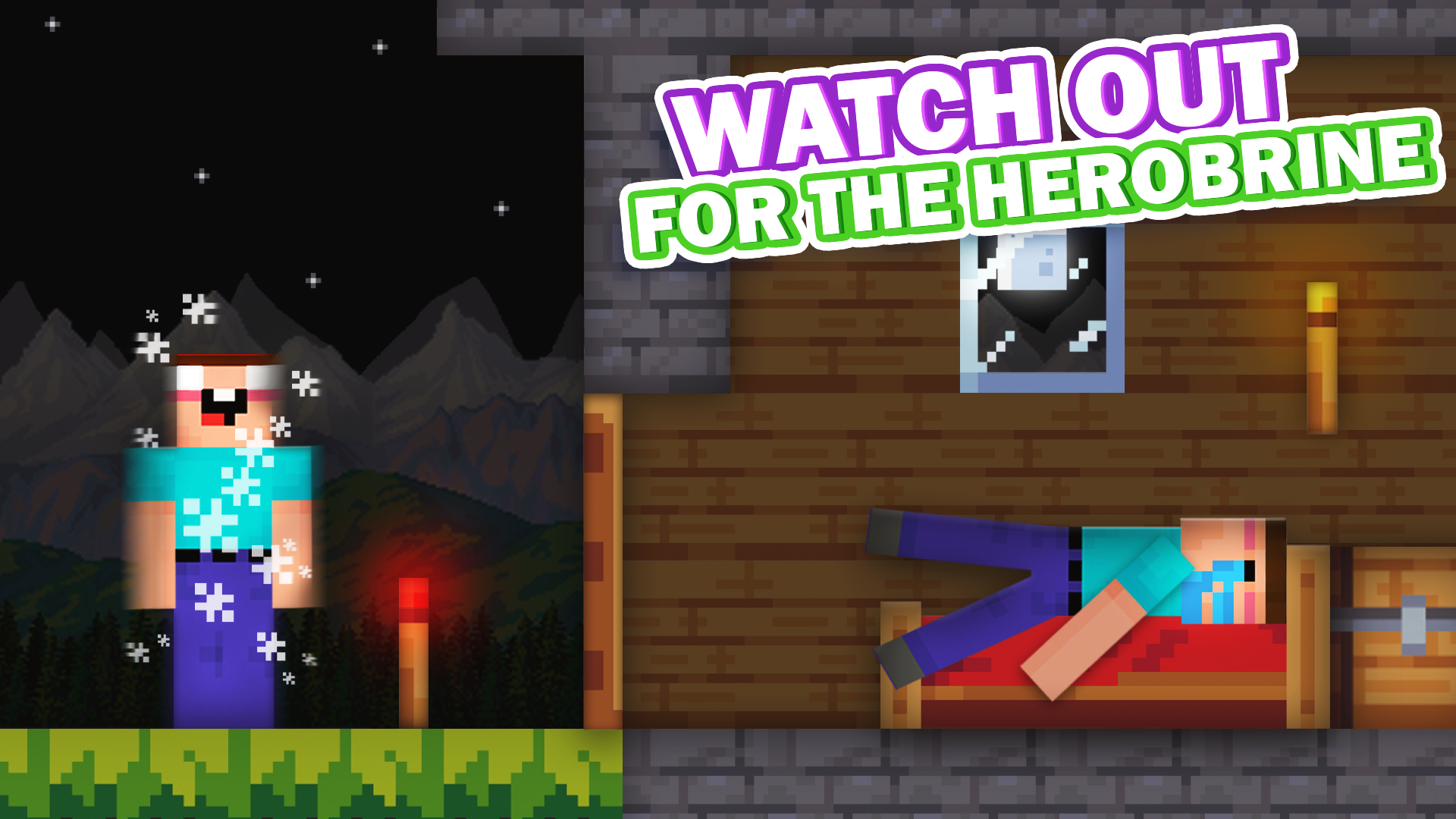 Mine 2D: Survival Herobrine screenshot