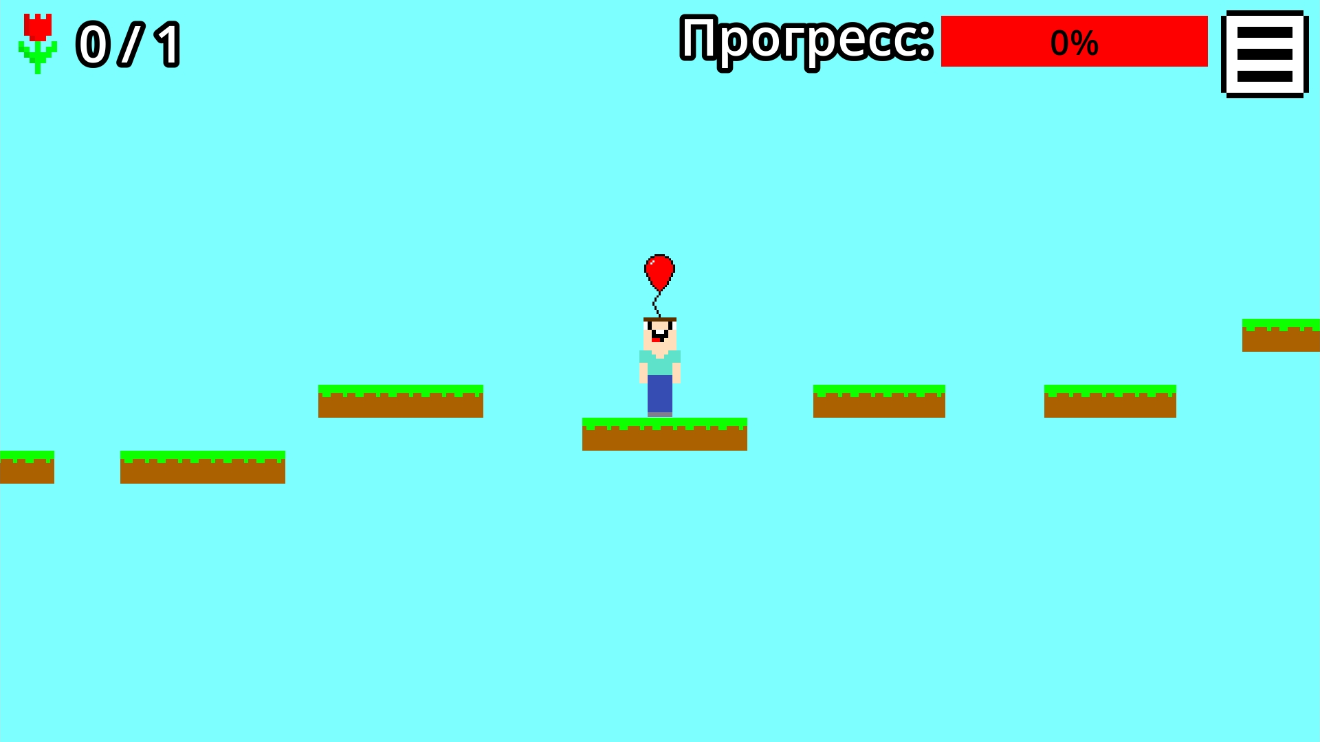 Нубик Паркур 2д - Принеси Цветок — screenshot 2