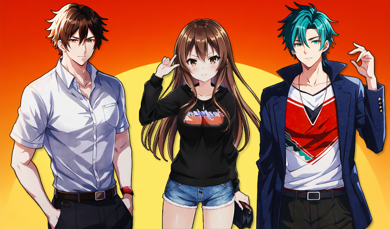 Visual novel: Love and Blood game cover
