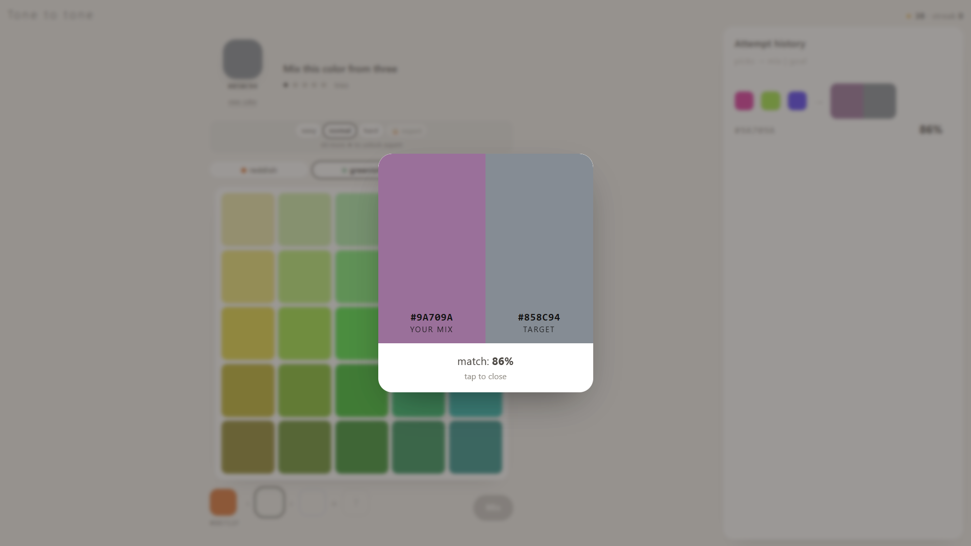 Tone to tone — screenshot 2