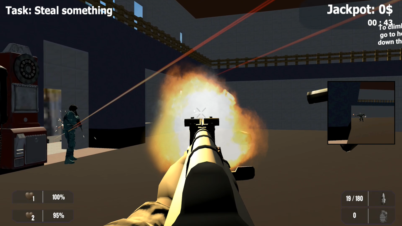 Bank robbery - For two players! screenshot