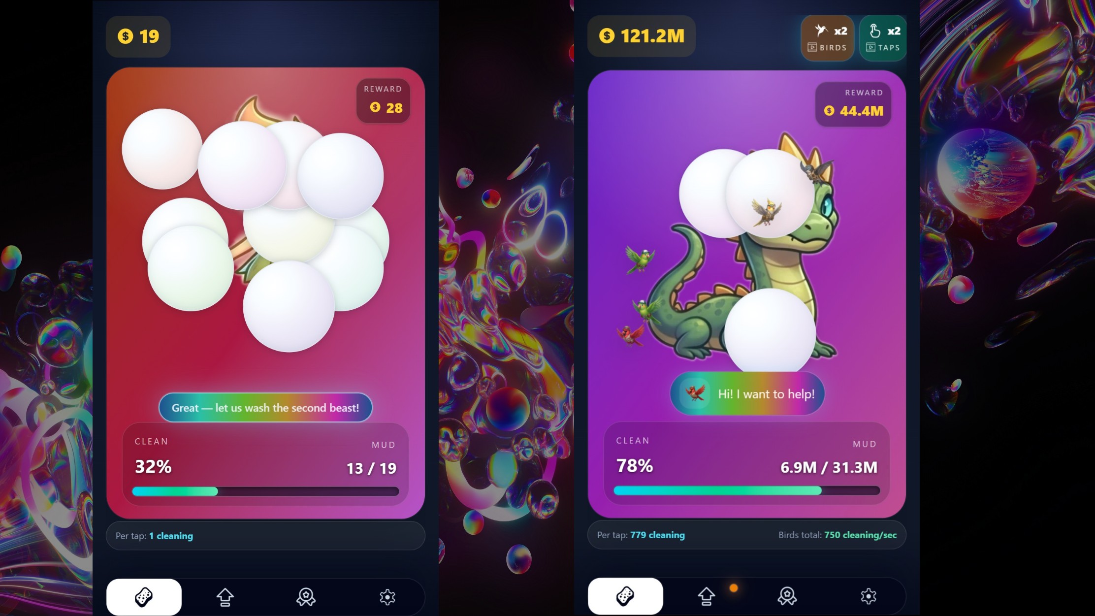 Beast Wash: Animal Clicker Sim — screenshot 1