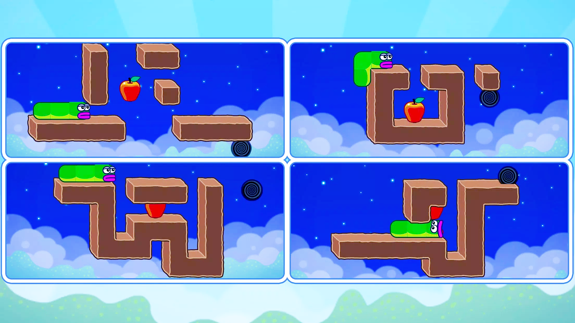 Apple Worm - Snake Puzzle screenshot