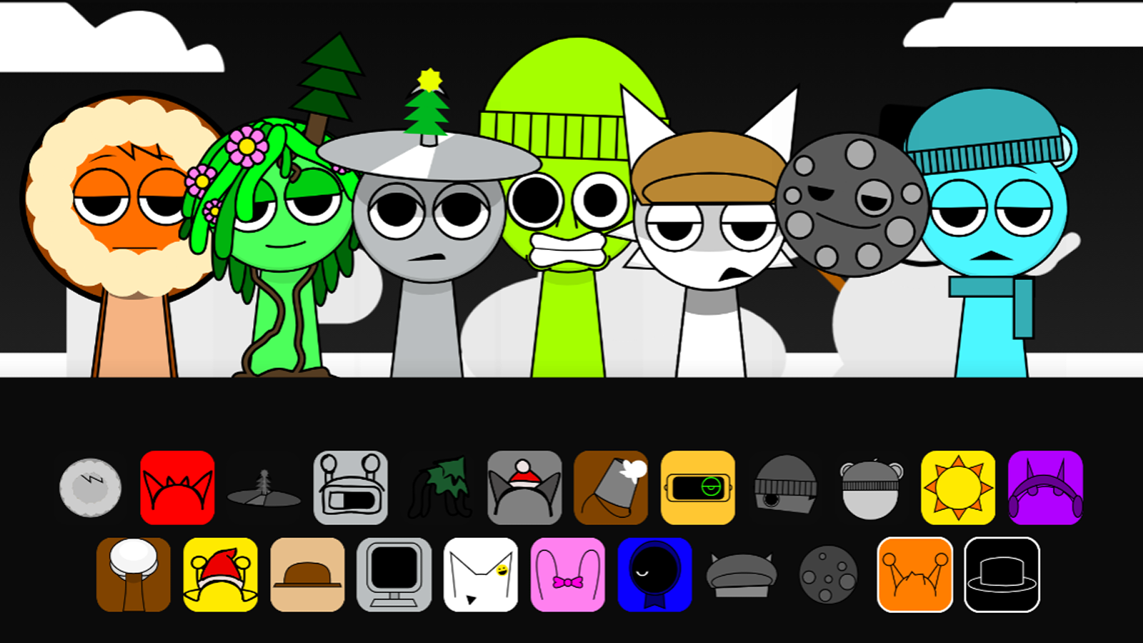 Sprunki snow day screenshot