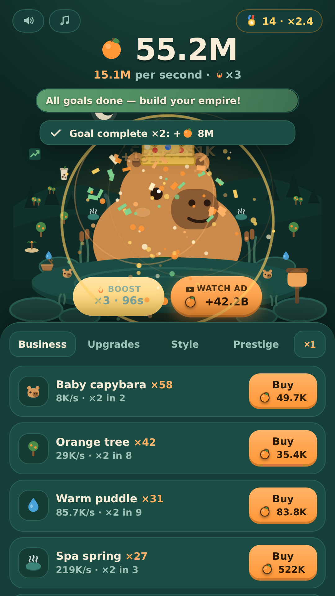 Capybara Tycoon screenshot 5