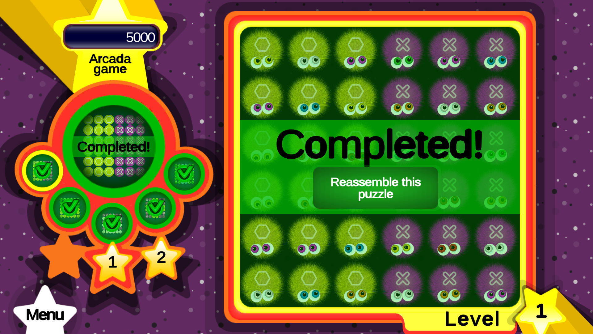 Match3 - Funny fluffies screenshot
