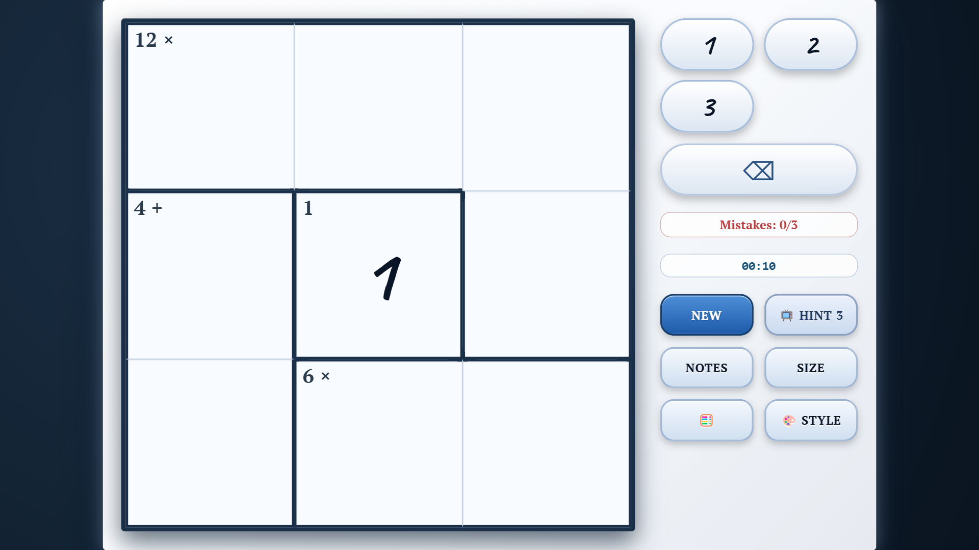 Calcudoku. Mathematical Sudoku — screenshot 4