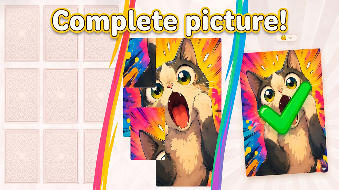 Assemble the Picture: Puzzle Solitaire screenshot 1