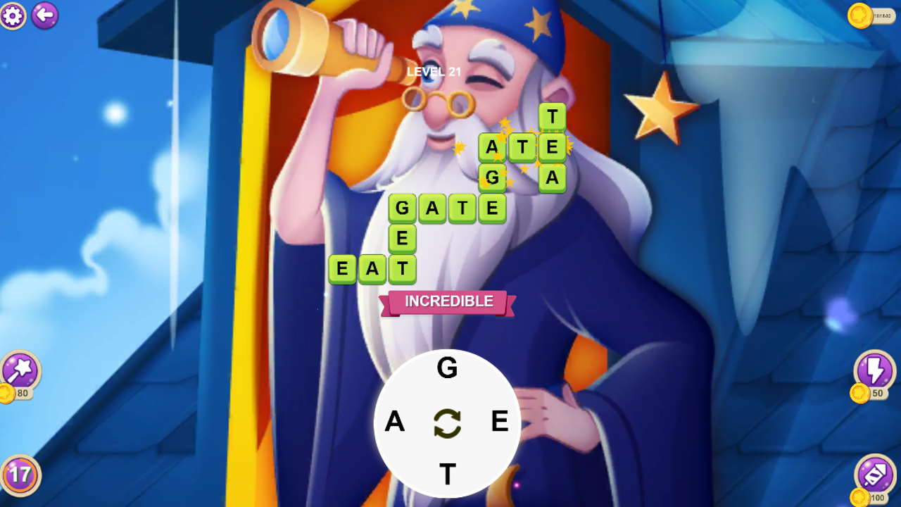 Word cross screenshot