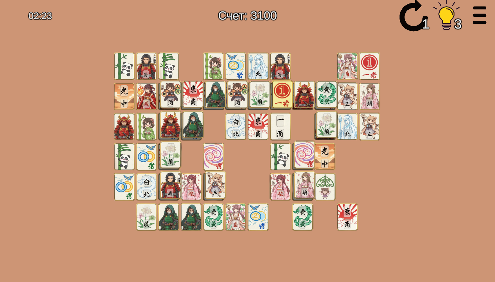 Аниме маджонг — screenshot 4