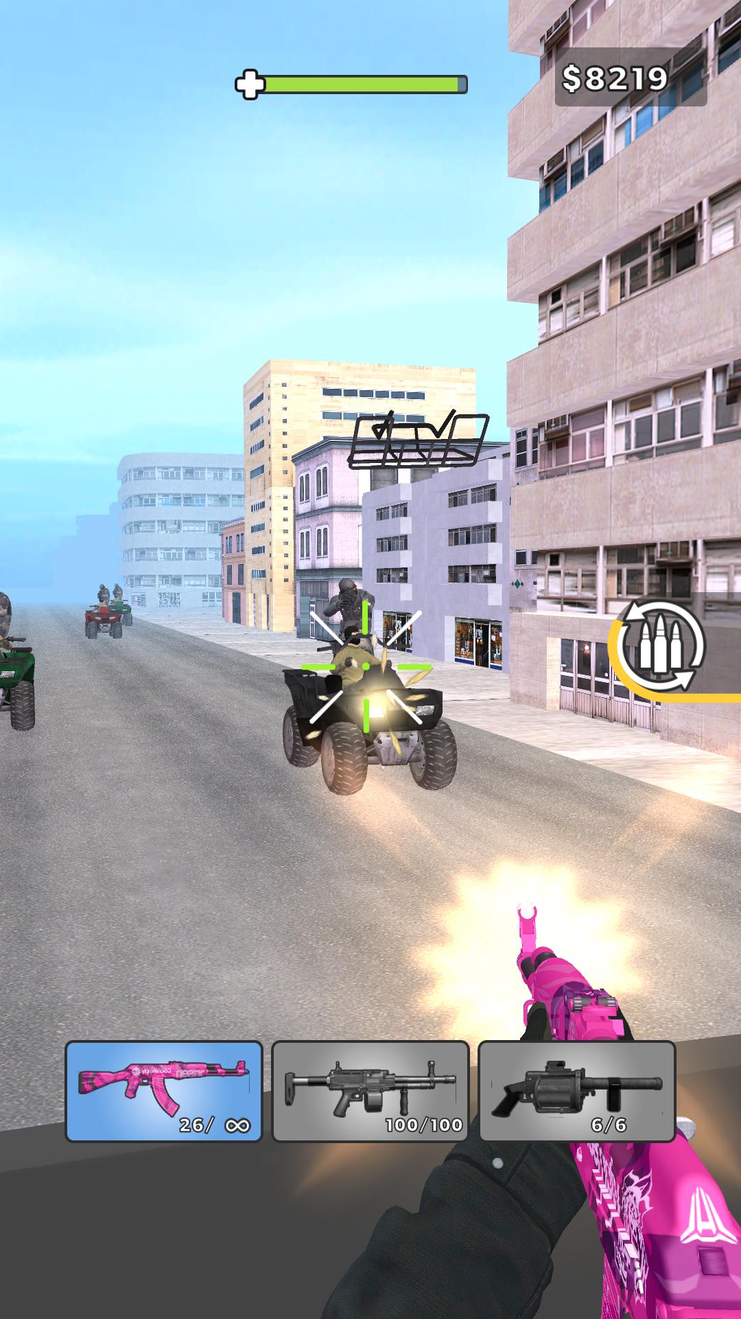 Godfather Road Chase: Realistic Shooter Guns screenshot 14