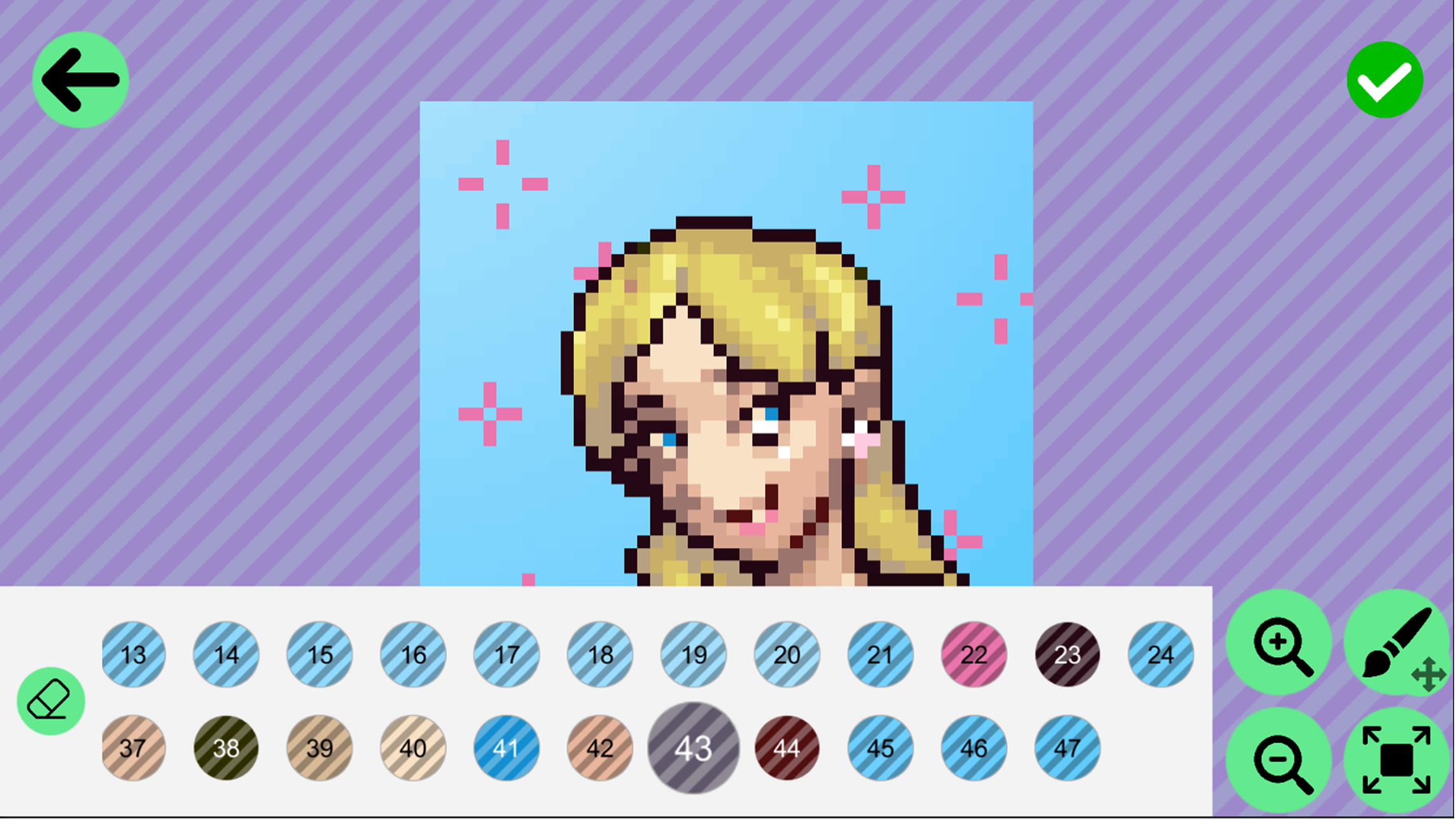 Color by number: Barbie screenshot