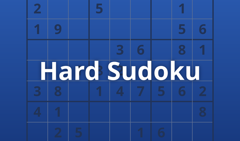 Hard Sudoku game cover