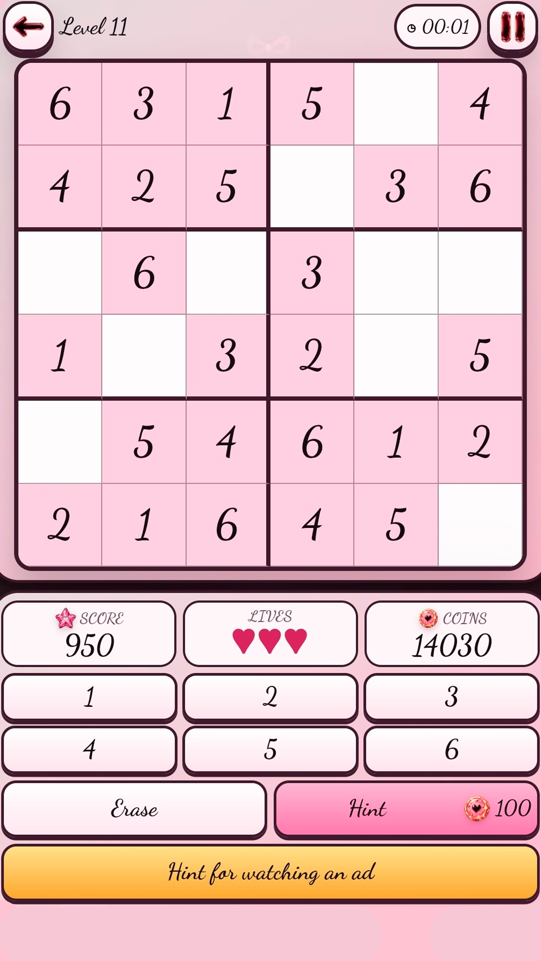 Sudoku for Girls screenshot 4