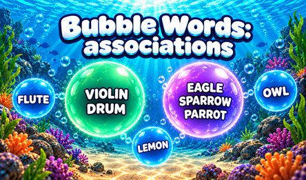 Bubble words: association