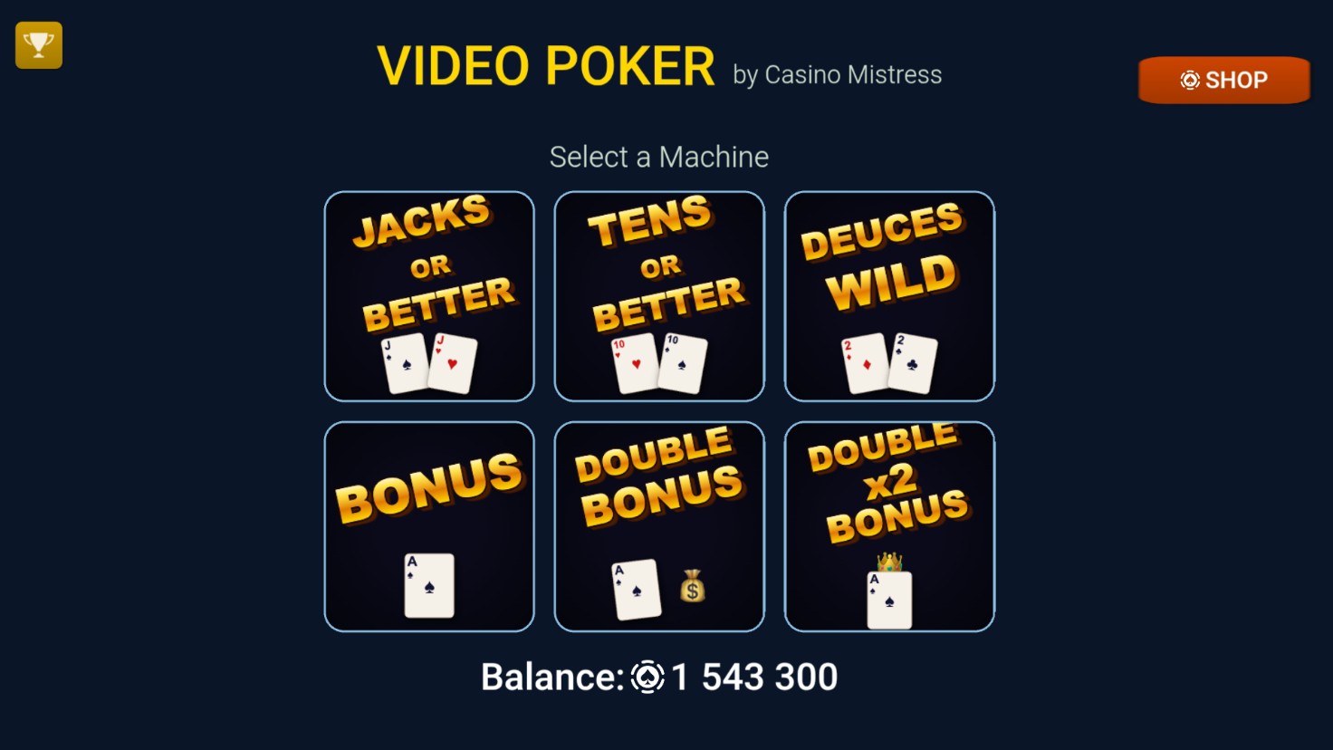 Video Poker by Casino Mistress — screenshot 1