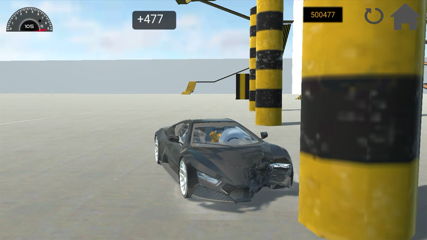 Crash tests of cars with airbags screenshot