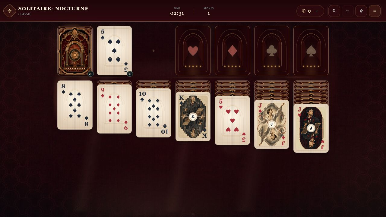 Solitaire: Nocturne — screenshot 1
