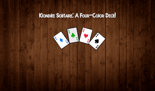 Klondike Solitaire: A Four-Color Deck!