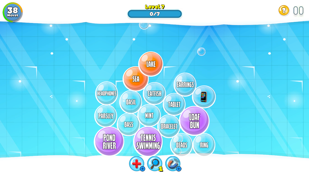 Word bubbles — screenshot 1