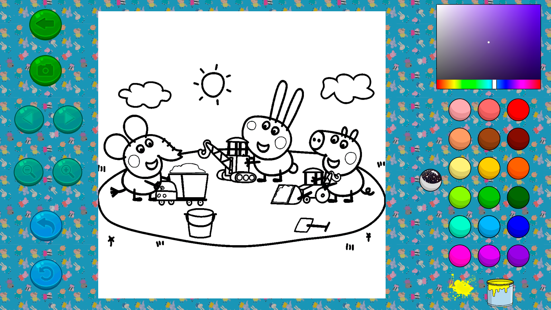 Kids Coloring Book: Peppa Pig screenshot