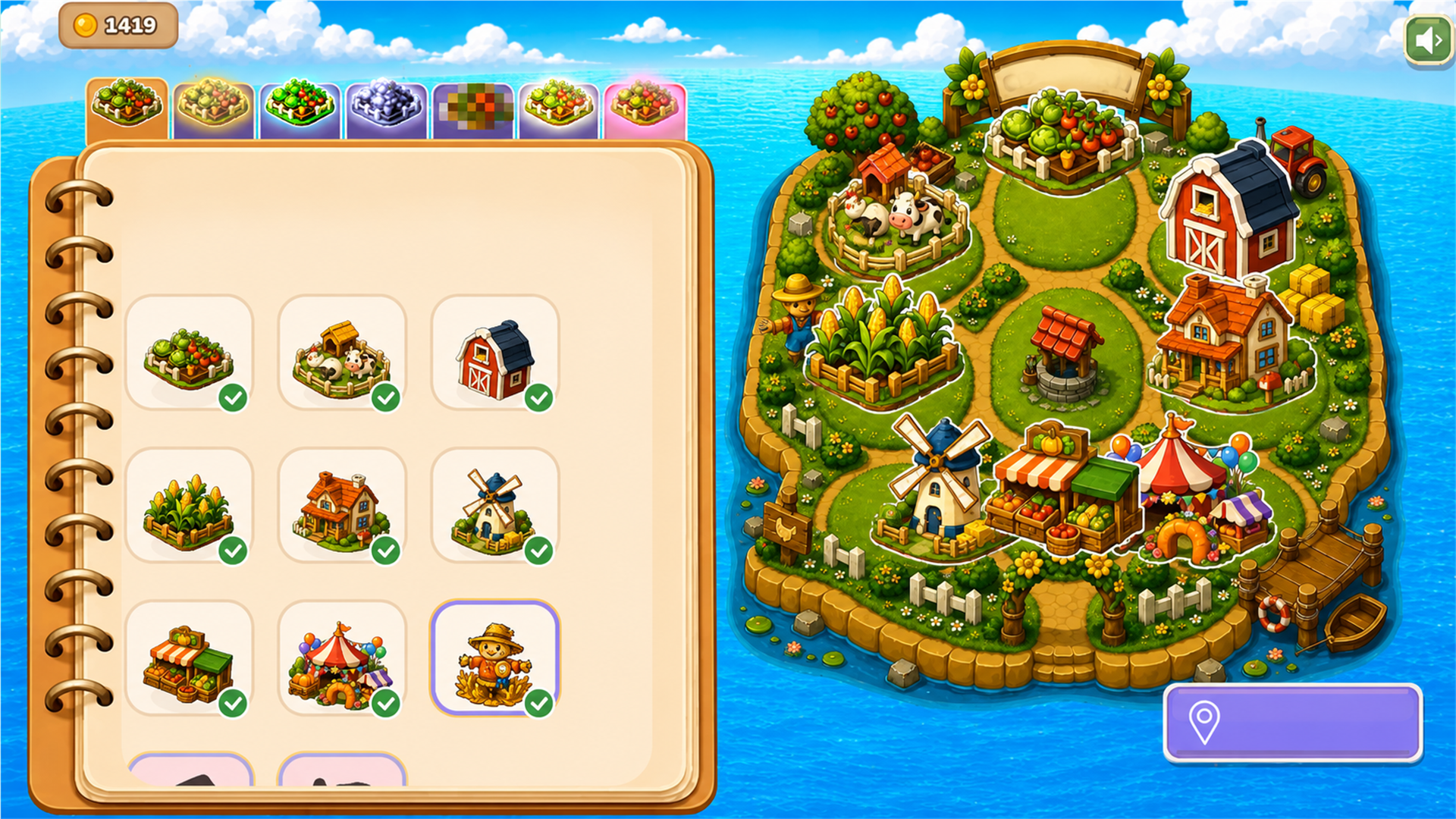 Sticker Town: Merge & Build screenshot 2