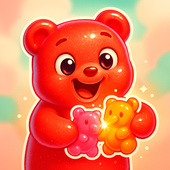 Merge gummy bears! Enjoy