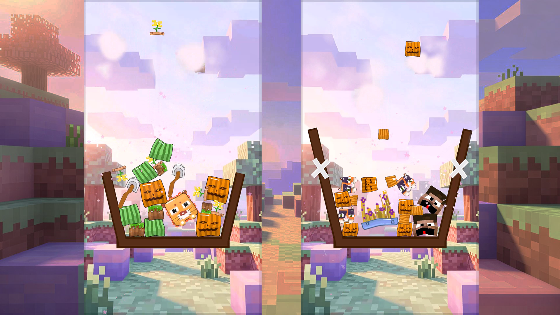 Merge 2048! Noobik: Soft Block Drop — screenshot 2